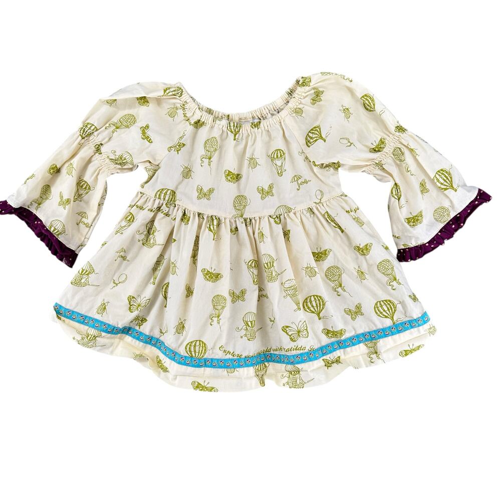 Matilda Jane Paint By Numbers Hot Air Balloon Butterfly Dress Boho Girls 2